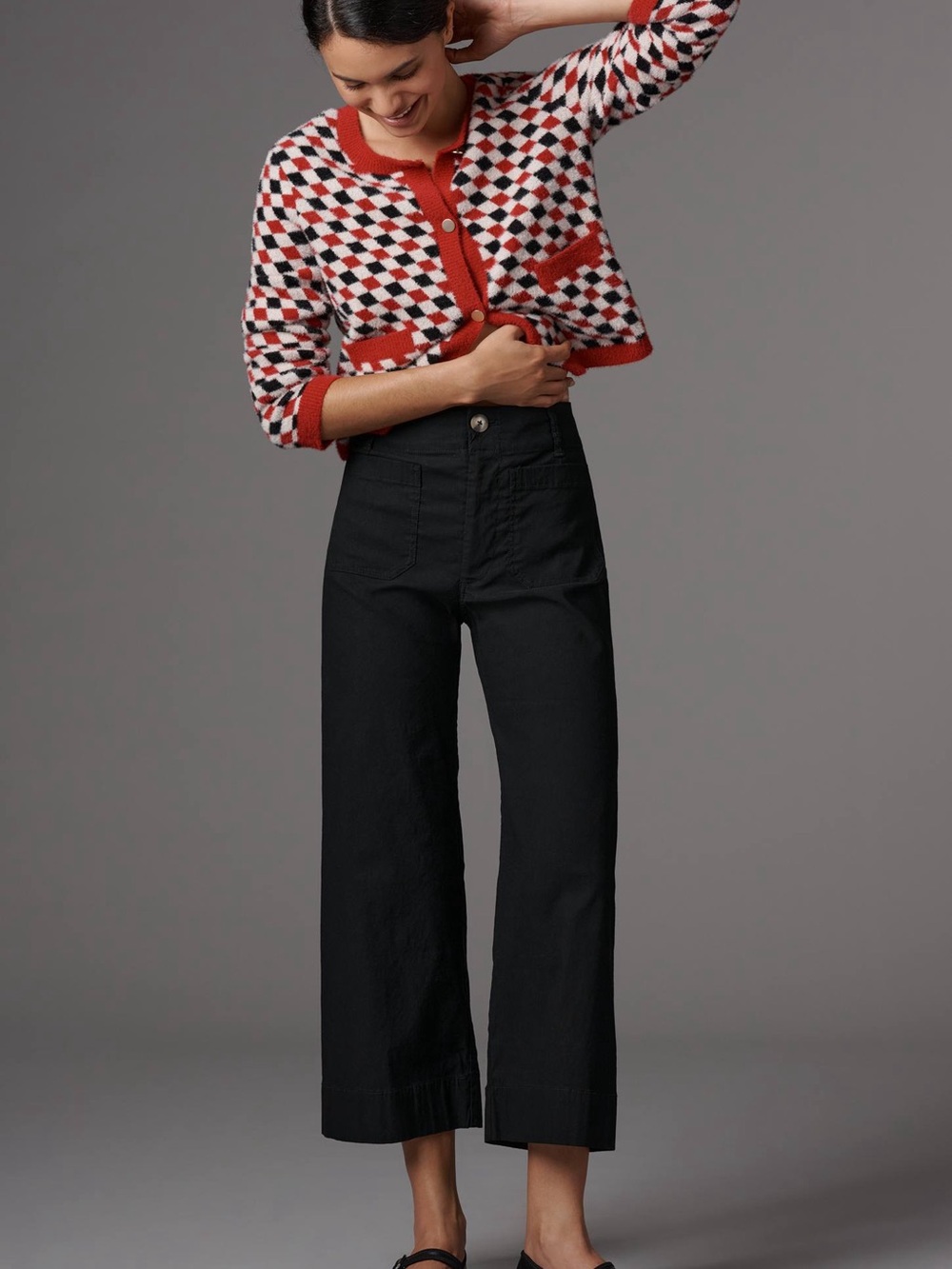 Anthropologie Maeve The Colette Black High-Rise Trousers
